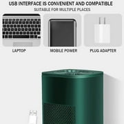 WRKEKC Clearance AirPurifiers for Home Large Room Bedroom with LED Light AirQuality Monitor Odor Purifiers for Pet Allergies Pollon Filter Household Purifier Green