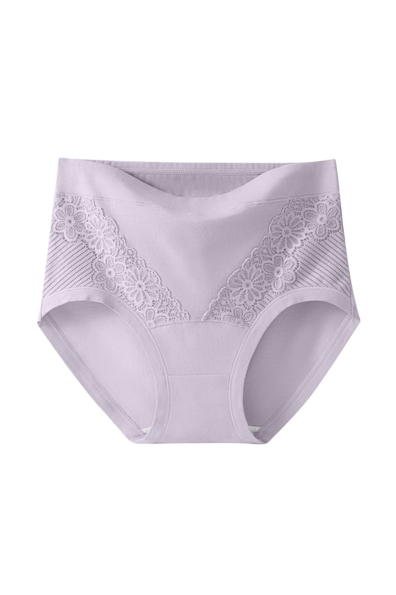 Cotton Underwear for Women Breathable High Waist Print Briefs with Colorful Patterns and Soft Cotton Fabric for Comfort