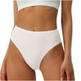 thumbnail image 1 of WRKEKC Cotton Underwear for Women Cotton Half Butt Coverage High Waist Solid Color Women Triangle Panties with Comfortable Fit, 1 of 5
