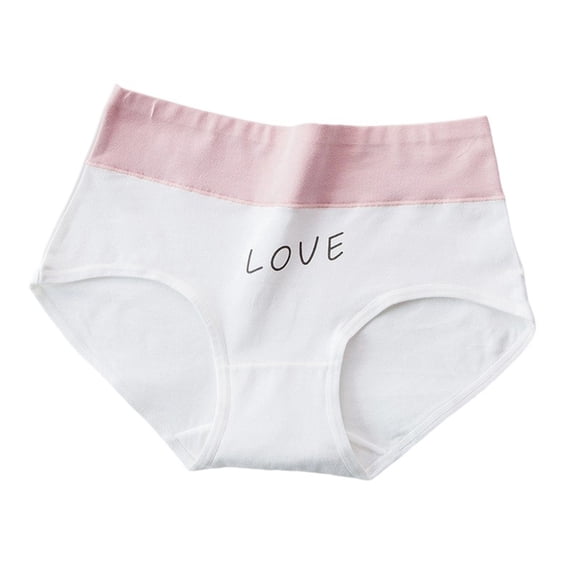 WRKEKC Cotton Underwear for Women Printed Cotton Women Panties Mid Rise Triangle Soft Breathable Fabric with Fun Patterns Design