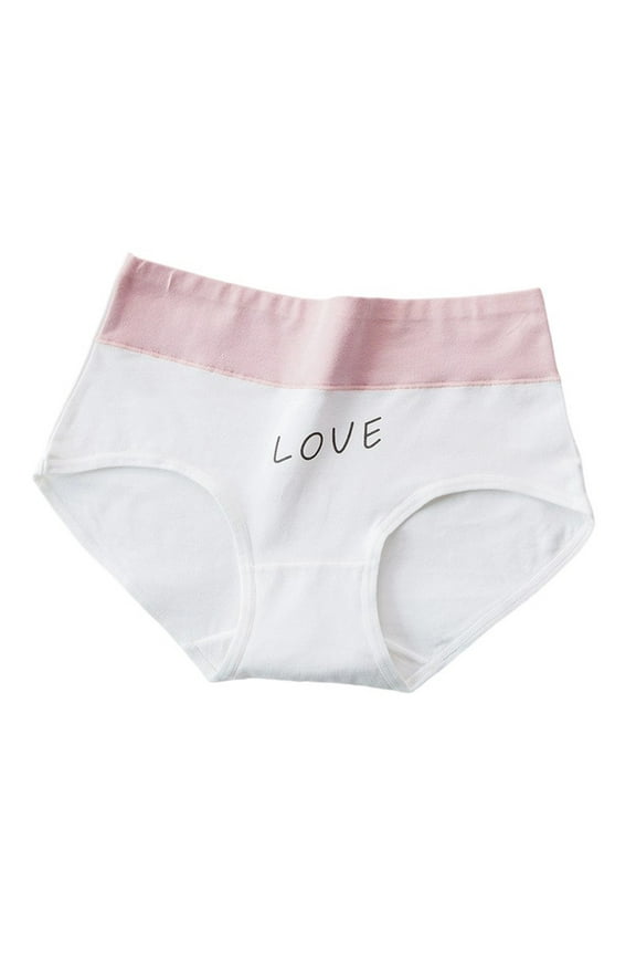 Cotton Underwear for Women Printed Cotton Women Panties Mid Rise Triangle Soft Breathable Fabric with Fun Patterns Design