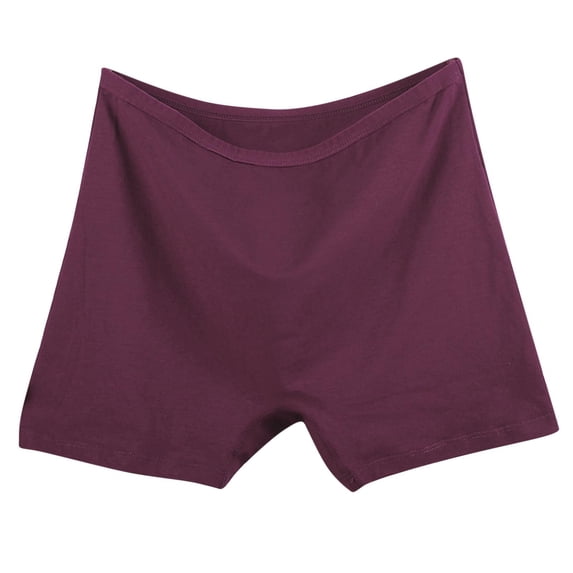 WRKEKC Cotton Underwear for Women Solid Color Xl to 6xl Plus Size High Waist Casual Leak Proof Ice Silk Elastic Breathable Short