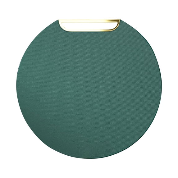 WRKEKC Cutting Board Chopping Board, PE Plastic Cutting Boards with Easy Grip Handle Border, Circular Cutting Boards for Kitchen Dishwasher Safe for Chopping Meat Vegetables Fruits Cheese Green B