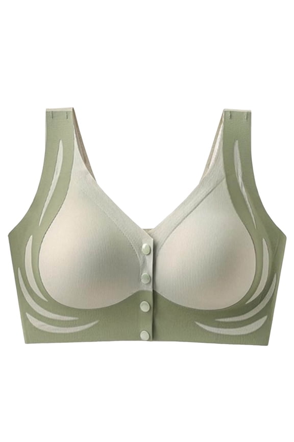 Everyday Bras for Women Thin Plus Size Front Closure Wireless Comfortable Breathable Push Up Adjustable Bra for Fit