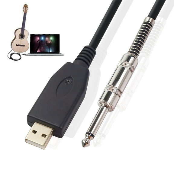 WRKEKC Gifts for Him Usb Guitar Cable Usb Connection Cable Adapter Usb Recording Cable B