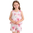 thumbnail image 1 of WRKEKC Girls 2 Piece Outfits Thin Cotton Set Sleeveless Vest Top Shorts Homewear Soft Breathable Daily Wear 2-10 Years, 1 of 4