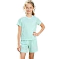 thumbnail image 1 of WRKEKC Girls Athletic Sets UPF50+ Sun Protective Quick Dry Short Sleeve Tee and Sport Shorts Set for 1-15 Years, 1 of 6