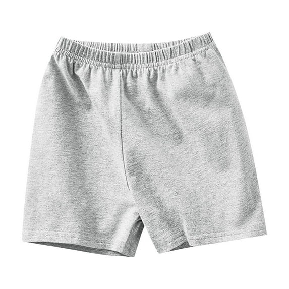 WRKEKC Girls Casual Shorts, Summer Shorts for Girls, Girls Trendy Summer Casual Solid Color Elastic Waist Fitting Breathable Loose Sports Shorts