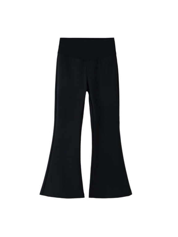 Girls Leggings Flare Pants for Girls High Waist Shapewear Big Girls 3-15 Years Fall Flare Base Layer Athletic Long Pants
