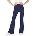 thumbnail image 1 of WRKEKC Girls Leggings High Waist Yoga Pants Childrens Casual Flare Pants Athletic Pants Girls Dance Pants Pockets Long Pants for Big Girls 6-15 Years, 1 of 8