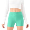 thumbnail image 1 of WRKEKC Girls Running Shorts High Waist Yoga Dance Riding Shorts with Pocket Lightweight Pants Spring Summer Wear 5-14 Years, 1 of 6