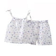 thumbnail image 1 of WRKEKC Girls Summer Outfits, Girls 2 Piece Casual Outfits, Baby Summer Cute Leopard Print Splicing Short-Sleeve Round Neck Shorts Suit, 1 of 3