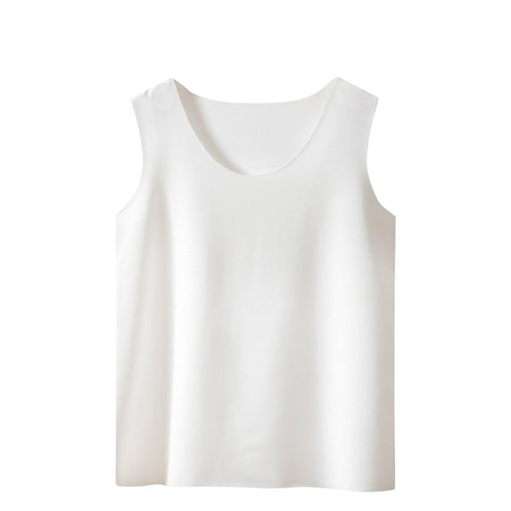 WRKEKC Girls Summer Tank Tops, Casual Tank for Girls, Boys and Girls Solid Color Round Neck Casual Breathable Comfortable Athletic Tank