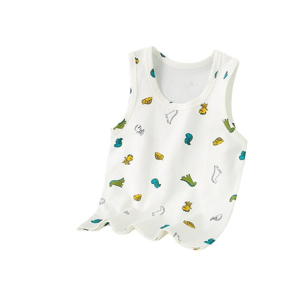 WRKEKC Girls Summer Tank Tops, Casual Tank for Girls, Girls Boys Summer Round Neck Camisole Casual Comfortable Cute Print Tank Tops