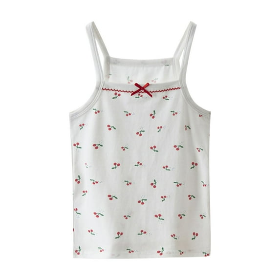 WRKEKC Girls Summer Tank Tops, Casual Tank for Girls, Girls' Summer Camisole Cute Solid Color Sleeveless Breathable Tank