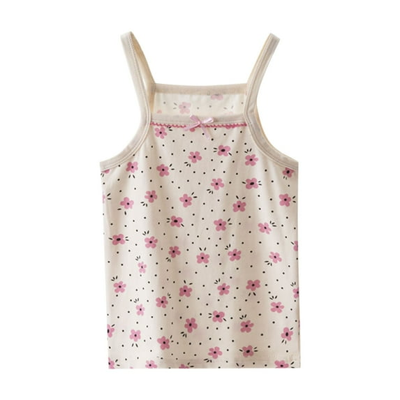WRKEKC Girls Summer Tank Tops, Casual Tank for Girls, Girls' Summer Camisole Cute Solid Color Sleeveless Breathable Tank
