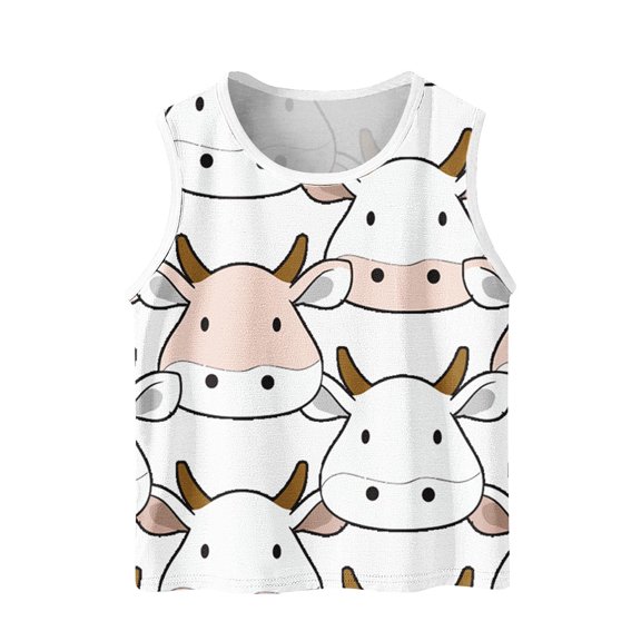 WRKEKC Girls Summer Tank Tops, Casual Tank for Girls, Toddler Kids Boys And Fashion Cute Gradient Print Soft Sleeveless Bottom Camisole