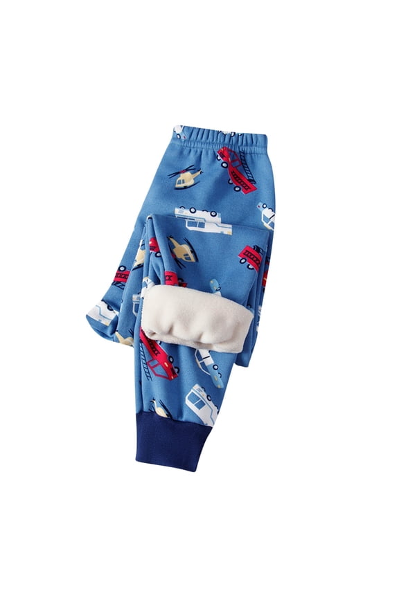 Girls Thermal Leggings Pants Print for 1-11 Years Kids Fleece Lined Warm Base Layer Pants Pattern Windproof Fall Winter Loungewear for Boys and Girls