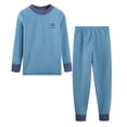 thumbnail image 1 of WRKEKC Girls Thermal Underwear Set Long Sleeve Crewneck Thick Warm Cozy Top and Soft Pants Sleepwear 2 Piece for 2-17 Years, 1 of 2