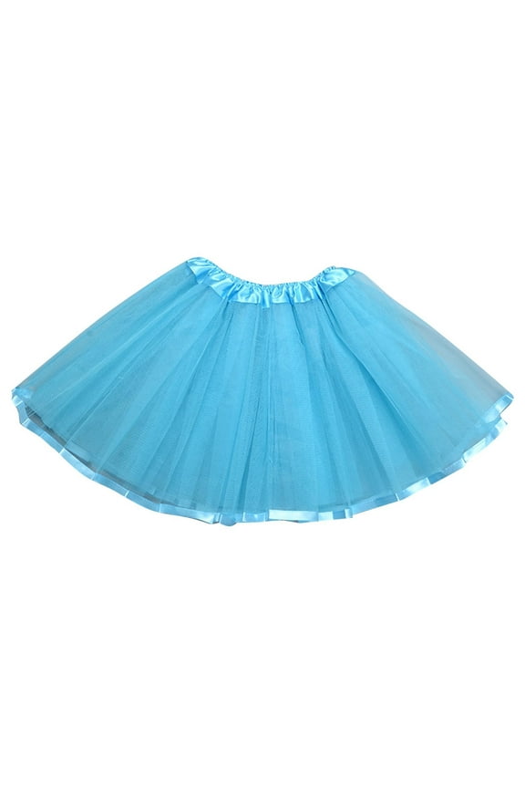 Girls Tutu Skirt Elastic Waist Layered Fluffy Soft Tulle Ballet Dance Practice Costume Toddler Daily Wear 1-6 Years