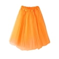 thumbnail image 1 of WRKEKC Girls Tutu Skirt Elastic Waist Solid Color Lightweight Soft Tulle Layered Princess Ballet Dance Daily Wear 4-14 Years, 1 of 3