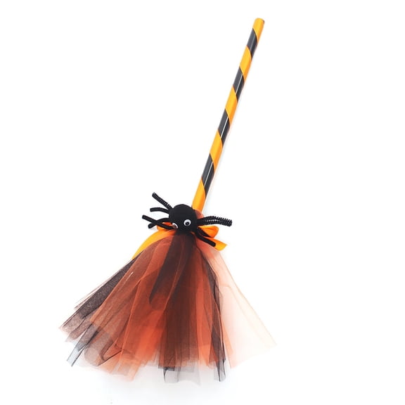 WRKEKC Halloween Decorations Clearance Halloween Decoration Witch Flying Broomstick Party Dance Costume Props Dress Up Orange