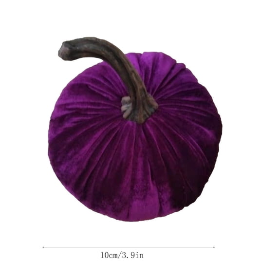 WRKEKC Halloween Decorations Clearance Halloween Velvet Pumpkins Decor Super Soft Stuffed with Exquisite Purple