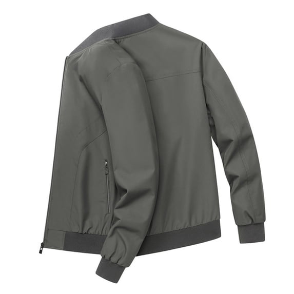 WRKEKC Jackets for Men Winter Zip Sweatshirt and Jacket Casual Stand Collar Outerwear with Pockets Coat Jacket