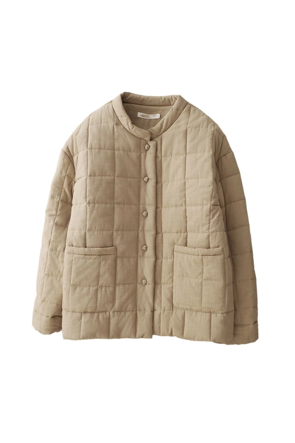Jackets for Women Quilted Pattern Short Coat Casual Outerwear Jacket with Classic Design for Daily and Casual Outings