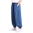 thumbnail image 1 of WRKEKC Jeans for Boys Tencel Denim Elastic Waist Jogger Style Anti Mosquito Lightweight Casual Kids Pants 3-15 Years, 1 of 3