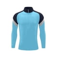 thumbnail image 1 of WRKEKC Kids Jacket Soccer Jersey Style Long Sleeve Full Zip Training Top with Contrast Panels for 3-10 Years, 1 of 4