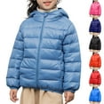 thumbnail image 1 of WRKEKC Kids Lightweight Warm Down Jacket Winter Hooded Puffer Coat Solid Color Insulated Outerwear for Boys and Girls 4-16 Years Cold Weather Casual Sports and Outdoor Activities, 1 of 8