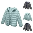 thumbnail image 1 of WRKEKC Kids Puffer Jacket Lightweight Hooded Design with Pocket for Boys Girls 2-10 Years Warm Cozy Winter Outerwear Jackets, 1 of 4