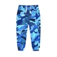 thumbnail image 1 of WRKEKC Kids Sweatpants Camouflage Small Print Elastic Waist with Drawstring and Pockets Fleece Lined Thickened Casual Athletic Long Pants for 2-13 Years, 1 of 3