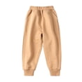 thumbnail image 1 of WRKEKC Kids Sweatpants Print Elastic Waist Ribbed Cuffed Hem Loose Fitting Thickened Warm Brushed Interior Soft Stretchy Long-Lasting Comfy Fall Winter Pants for 1-13 Years, 1 of 3