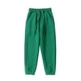 thumbnail image 1 of WRKEKC Kids Sweatpants Solid Color Fashion Outerwear Home Fleece Pants Casual Athletic Long Pants for Boys and Girls 4-12 Years Comfortable Wear, 1 of 5