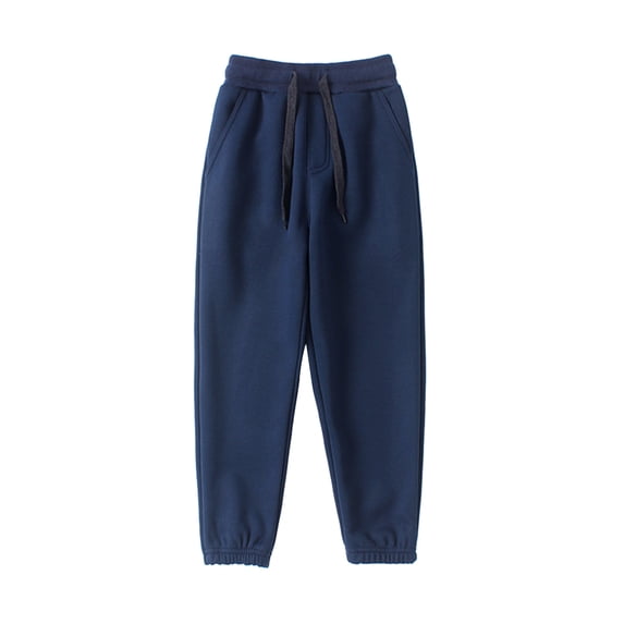 WRKEKC Kids Sweatpants Solid Color Fashion Outerwear Home Fleece Pants Casual Athletic Long Pants for Boys and Girls 4-12 Years Comfortable Wear