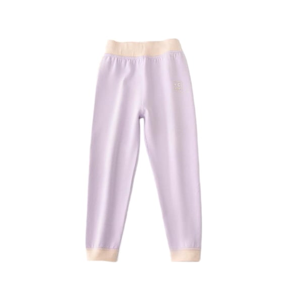 WRKEKC Kids Sweatpants Winter Warmth Cuffed Elastic Waist Long Pants for Big Kids 3-14 Years Comfortable Base Layer Fall Winter Thermal Pants