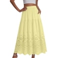 thumbnail image 1 of WRKEKC Long Skirts for Women High Waist Crochet Lace Maxi Skirt with Boho Embroidery and Flowy A Line Silhouette, 1 of 6