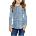 thumbnail image 1 of WRKEKC Long Sleeve Shirts for Girls, Girls Long Sleeve T-Shirts, Girls Fall Casual Long Sleeve Floral Print Cute Crew Neck Blouses Lightweight Tops, 1 of 6