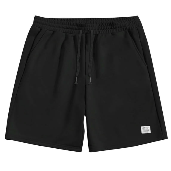 WRKEKC Men's Athletic Shorts Solid Color Basketball Breathable Elastic Waist Shorts with Pocket 5-Inch Inseam for Sports Activities