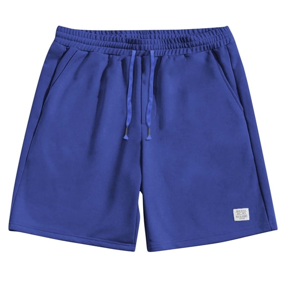 WRKEKC Men's Athletic Shorts Solid Color Basketball Breathable Elastic Waist Shorts with Pocket 5-Inch Inseam for Sports Activities
