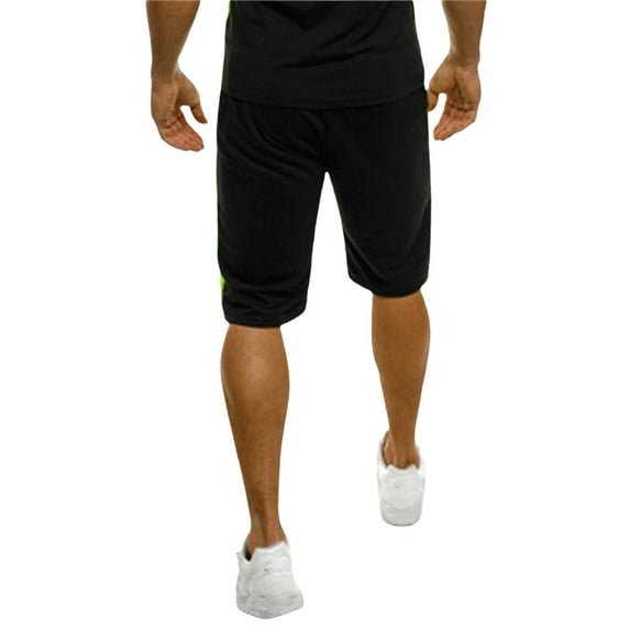 WRKEKC Mens Casual Shorts Athletic Casual Color Block Shorts with Elastic Waist and Comfortable Fit for Sports and Leisure Time