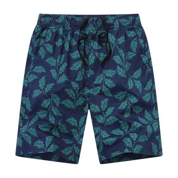 WRKEKC Mens Casual Shorts Print Design 5-Inch Shorts Thin Straight Leg Multiple Pockets Cargo Shorts for Summer Outdoor Activities