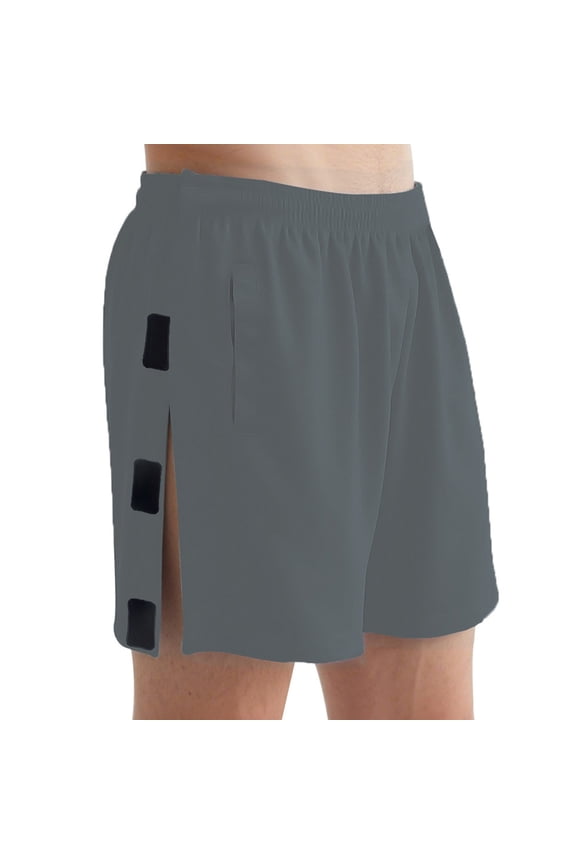Mens Casual Shorts Solid Color Easy Wear Break Care Summer Breathable Pants Shorts for Medical Use