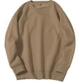 thumbnail image 1 of WRKEKC Mens Crew Neck Pullover Sweatshirt Cuffed Sleeve Solid Color Crew Neck Long Sleeve Top for Men Casual Athletic Outfits, 1 of 3