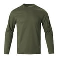 thumbnail image 1 of WRKEKC Mens Long Sleeve Tee Shirts Quick Dry Loose Fit Athletic Trendy Crew Neck Top for Fall Winter Workouts, 1 of 6