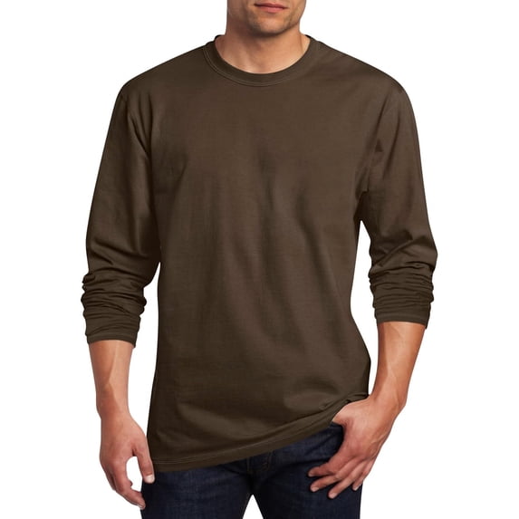 WRKEKC Mens Long Sleeve Tee Solid Color Athletic Crew Neck Trendy Layering Top for Men Fall Winter Versatile Casual Daily Outfits