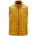 thumbnail image 1 of WRKEKC Mens Puffer Vest Solid Color Cotton Gilet with Zipper Pockets Sleeveless Casual Outerwear Fall Winter Lightweight for Men, 1 of 9