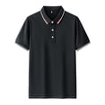 thumbnail image 1 of WRKEKC Mens Short Sleeve Button Down Shirts Fashion Solid Color Short Sleeve Lapel Casual Lapel Top Casual Shirt Smart Casual Style, 1 of 3